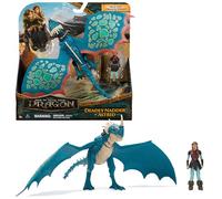 Dragons, Cómo Entrenar a tu dragón, sin Dientes e HIPO acción de dúo Vikingo, Juguetes para niños a Partir de 4 años DreamWorks Figure Movie Med Toothless Hiccup, Multicolor (Spin Master 6074007)
