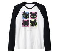 DreamWorks Dragons Team Toothless Expressions Camiseta Manga Raglan