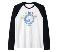 DreamWorks Dragons Tiny Adventures Circle Emblem Camiseta Manga Raglan