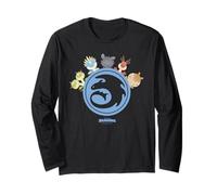 DreamWorks Dragons Tiny Adventures Circle Emblem Manga Larga