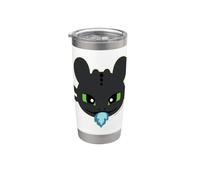 DreamWorks Dragons Toothless Blue Flame Vaso térmico de acero inoxidable de doble pared