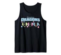 DreamWorks Dragons Toothless Cute Trio Camiseta sin Mangas