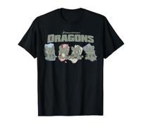 DreamWorks Dragons Toothless Expression Paint Strokes Camiseta