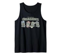 DreamWorks Dragons Toothless Expression Paint Strokes Camiseta sin Mangas