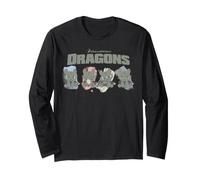 DreamWorks Dragons Toothless Expression Paint Strokes Manga Larga