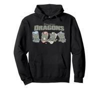 DreamWorks Dragons Toothless Expression Paint Strokes Sudadera con Capucha