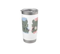 DreamWorks Dragons Toothless Expression Paint Strokes Vaso térmico de acero inoxidable de doble pared