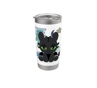 DreamWorks Dragons Toothless Feisty Trainer Vaso térmico de acero inoxidable de doble pared