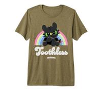 DreamWorks Dragons Toothless Rainbow Butterfly Camiseta Premium