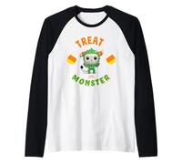 DreamWorks Gabby’s Dollhouse Pandy Treat Monster Halloween Camiseta Manga Raglan