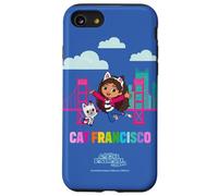 DreamWorks Gabby’s Dollhouse The Movie Cat Francisco Rainbow Carcasa para iPhone SE (2020) / 7/8