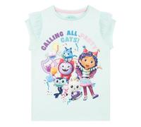 DreamWorks Gabbys Dollhouse Camiseta Niña | Camiseta Manga Corta Niña | Ropa De Niños Gabby | Azul 9-10 años
