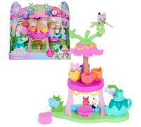 DreamWorks Gabby's Dollhouse Fairylandia Flutter-riffic Tea Party Playset, 14-Pi