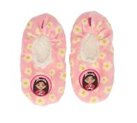 DREAMWORKS GABBY'S DOLLHOUSE Pantuflas para niña de color rosa, suaves y antideslizantes, de peluche, cálidas, con suela de silicona, tallas 23/25-32/34, Rosa, 32/34 EU