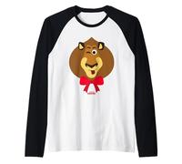 DreamWorks KouKou Alex The Lion Holiday Bow Camiseta Manga Raglan