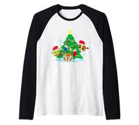 DreamWorks KouKou Festive Tree Decorating Camiseta Manga Raglan