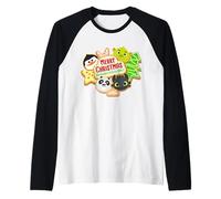 DreamWorks KouKou Merry Christmas Cookie Characters Camiseta Manga Raglan