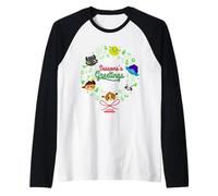 DreamWorks KouKou Season’s Greetings Wreath Camiseta Manga Raglan