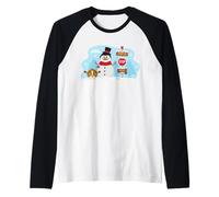 DreamWorks KouKou Skipper Snowman & Mort Santa Stop Camiseta Manga Raglan