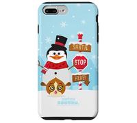 DreamWorks KouKou Skipper Snowman & Mort Santa Stop Carcasa para iPhone 7 Plus/8 Plus