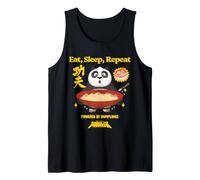 DreamWorks Kung Fu Panda Eat Sleep Repeat Dumplings Camiseta sin Mangas