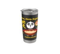 DreamWorks Kung Fu Panda Eat Sleep Repeat Dumplings Vaso térmico de acero inoxidable de doble pared