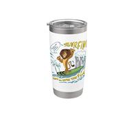 DreamWorks Madagascar Alex Surfing 90s Retro Vaso térmico de acero inoxidable de doble pared