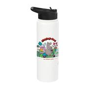 DreamWorks Madagascar Gloria Staying Cool 90s Retro Stainless Steel Insulated Water Bottle