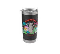 DreamWorks Madagascar Gloria Staying Cool 90s Retro Vaso térmico de acero inoxidable de doble pared