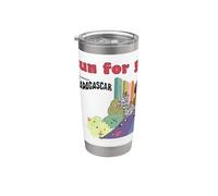 DreamWorks Madagascar Marathon Run For Your Wildlife Vaso térmico de acero inoxidable de doble pared