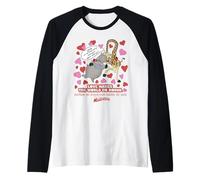 DreamWorks Madagascar Melman & Gloria Retro Love Camiseta Manga Raglan
