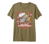 DreamWorks Madagascar Melman & Gloria Retro Love Camiseta Premium