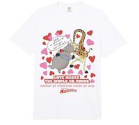 DreamWorks Madagascar Melman & Gloria Retro Love Comfort Colors Adult Heavyweight T-Shirt