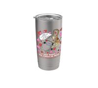 DreamWorks Madagascar Melman & Gloria Retro Love Vaso térmico de acero inoxidable de doble pared