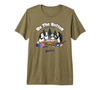 DreamWorks Madagascar Penguins Retro Campfire Camiseta Premium