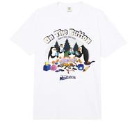 DreamWorks Madagascar Penguins Retro Campfire Comfort Colors Adult Heavyweight T-Shirt