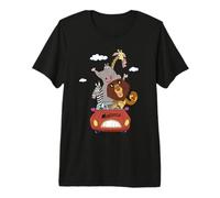 DreamWorks Madagascar Road Trip 90s Retro Camiseta Premium