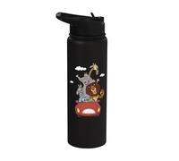 DreamWorks Madagascar Road Trip 90s Retro Stainless Steel Insulated Water Bottle