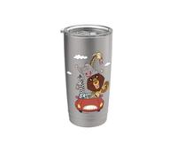 DreamWorks Madagascar Road Trip 90s Retro Vaso térmico de acero inoxidable de doble pared