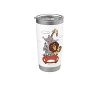 DreamWorks Madagascar Road Trip 90s Retro Vaso térmico de acero inoxidable de doble pared