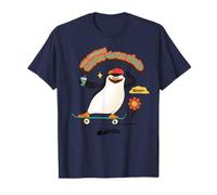 DreamWorks Madagascar Skipper Skate 90s Retro Camiseta