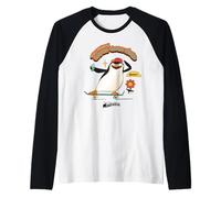 DreamWorks Madagascar Skipper Skate 90s Retro Camiseta Manga Raglan