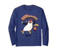 DreamWorks Madagascar Skipper Skate 90s Retro Manga Larga