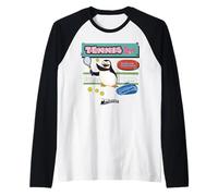 DreamWorks Madagascar Skipper Tennis 90s Retro Camiseta Manga Raglan