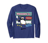 DreamWorks Madagascar Skipper Tennis 90s Retro Manga Larga