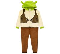 DreamWorks Pijama de Shrek para niño, Mono con Orejas de Shrek en 3D, Pijama de Invierno para niño 6-7 Años