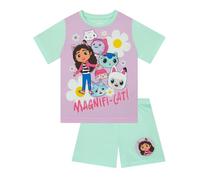 DreamWorks Pijama Niña De Gabbys Dollhouse, Pijamas Chica Manga Corta De Verano, Hermosos Pijamas Niña, Verde 8-9 Años