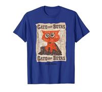 DreamWorks Puss In Boots: The Last Wish Gato con Botas Camiseta, Hombre, Azul Real, 3XL