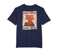 DreamWorks Puss In Boots: The Last Wish Gato con Botas Camiseta, Hombre Tallas Grandes, Azul Marino, 4X Alto