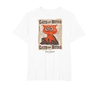 DreamWorks Puss In Boots: The Last Wish Gato con Botas Camiseta, Hombre Tallas Grandes, Blanco, 3X Alto